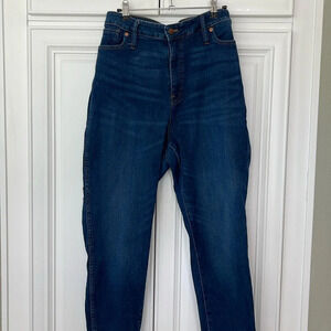 Madewell 10" High-Rise Skinny Jeans blue denim size 35